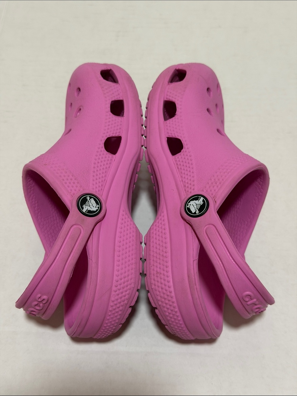 Crocs Kids Classic Pink Clogs Sandals Beach Pool - Toddler Size 12 - Picture 5 of 9